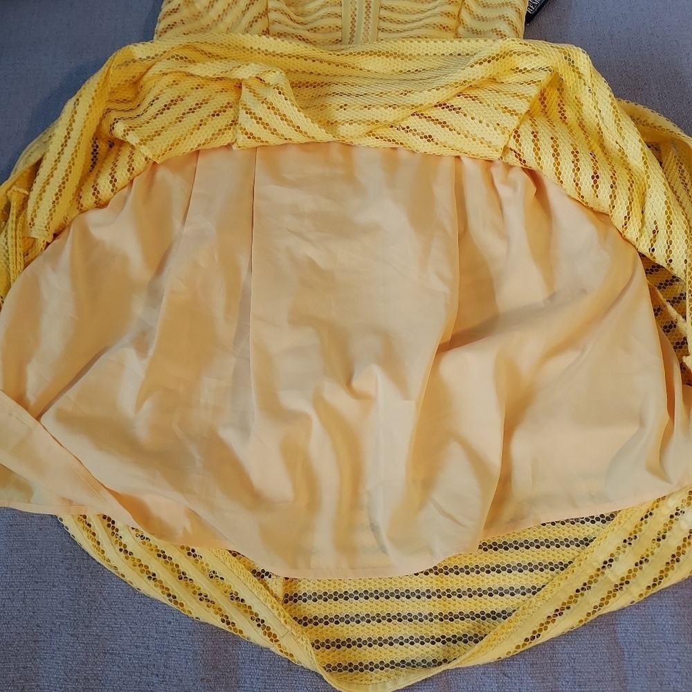 New York & Company Strapless Eyelet Pleated Dress  New With Tags Sz 12 - Picture 5 of 8
